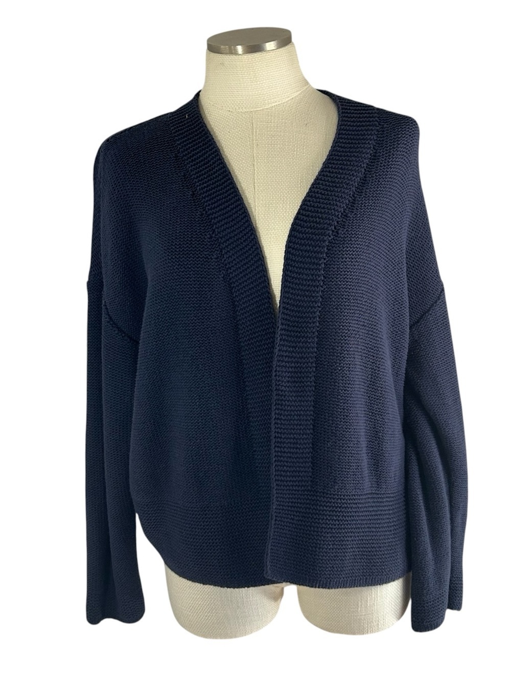 Old Navy Deep Royal Navy Open-Front Knit Cardigan Size M